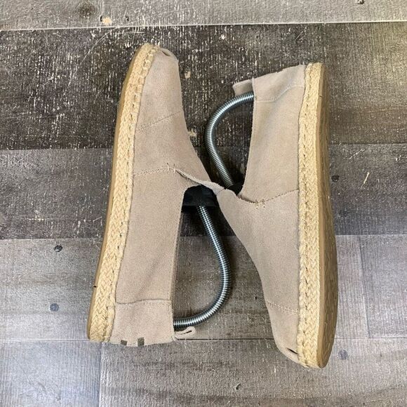 Toms Women’s Size 8 Deconstructed Alpargata Espadrille Shoes Tan Slip On Flats - Picture 7 of 11